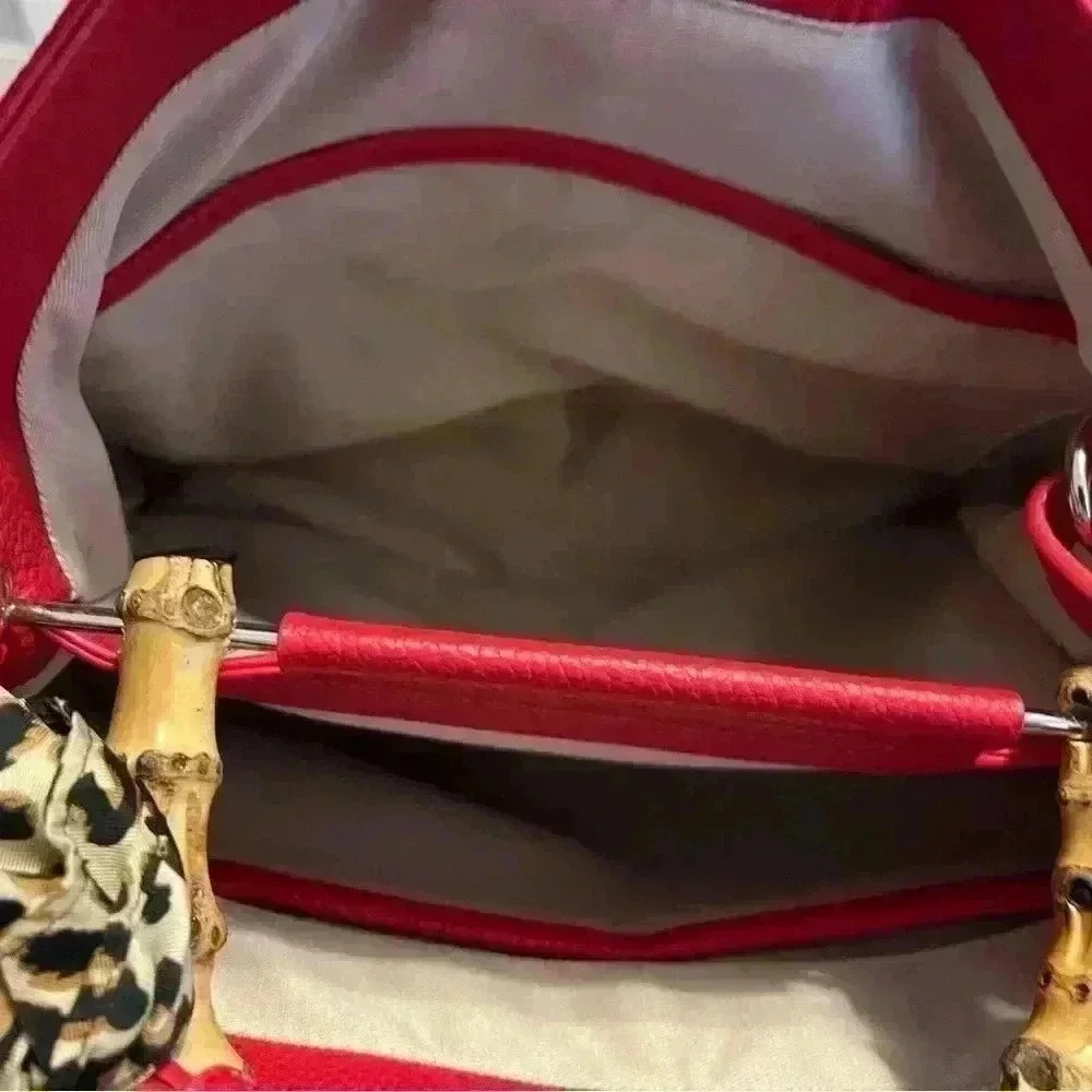 Sam Edelman Ruby Red Satchel/Crossbody w/Bamboo
Style Handle - Picture 9 of 16